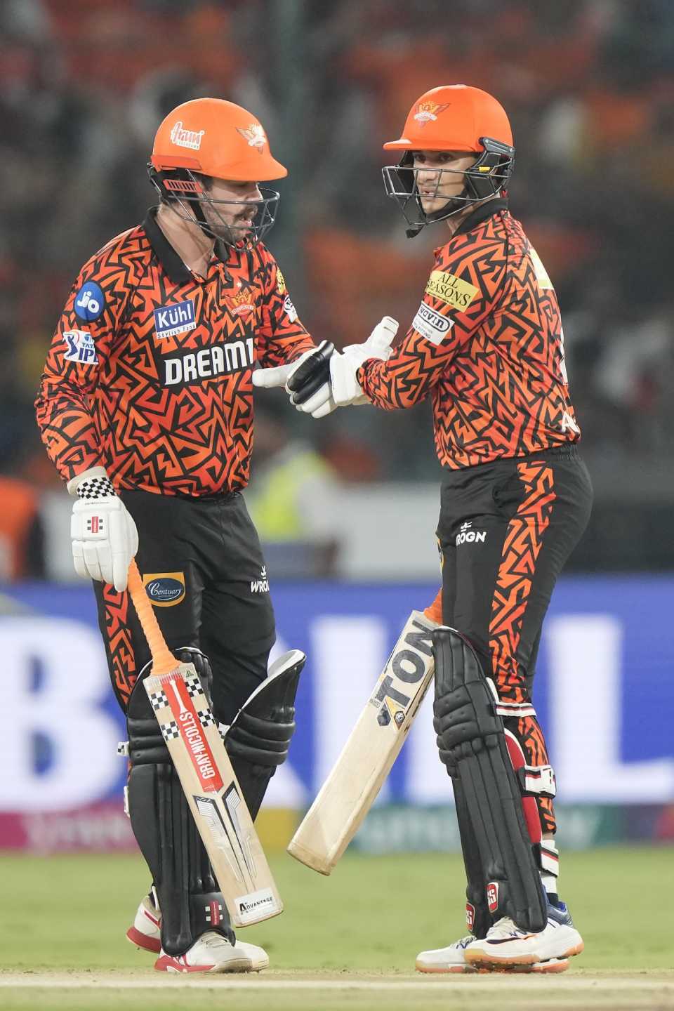 Travis Head and Abhishek Sharma provided yet another aggressive start, Sunrisers Hyderabad vs Lucknow Super Giants, IPL 2024, Hyderabad, May 8, 2024