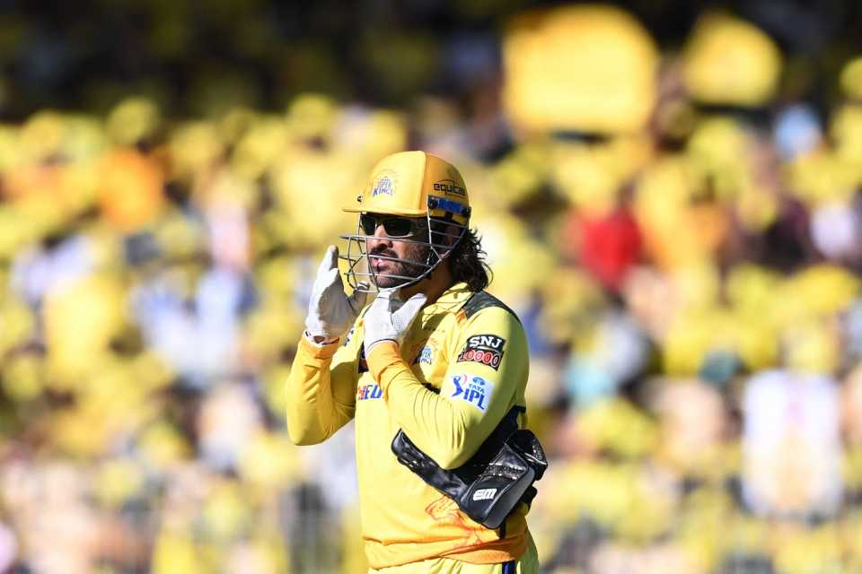 The crowd cheered every time the camera panned to MS Dhoni, Chennai Super Kings vs Rajasthan Royals, IPL 2024, Chennai, May 12, 2024
