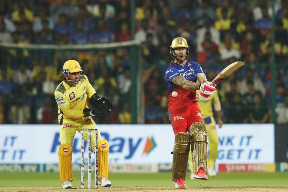The ball behaved differently after the rain break and surprised Faf du Plessis, Royal Challengers Bengaluru vs Chennai Super Kings, IPL 2024, Bengaluru, May 18, 2024
