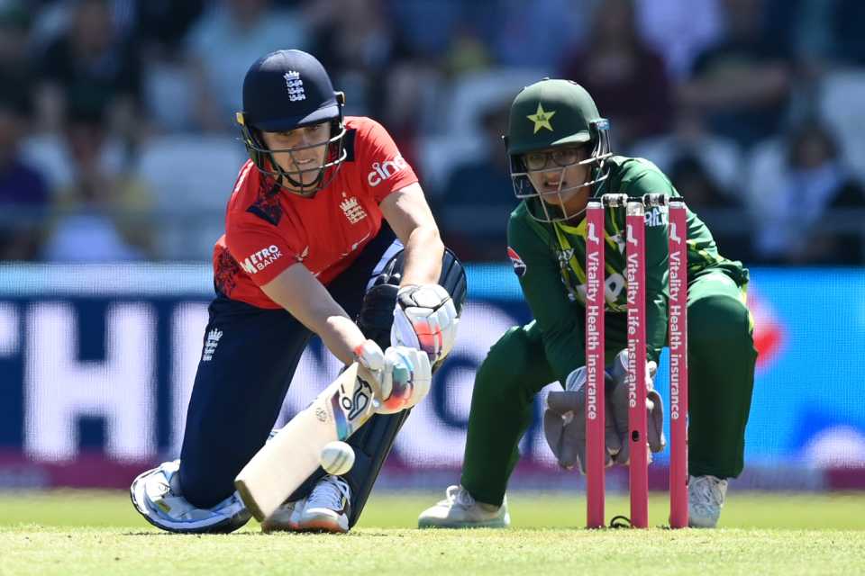 Nat Sciver-Brunt looked to be inventive in her short innings, England vs Pakistan, 3rd Women's T20I, Headingley, May 19, 2024