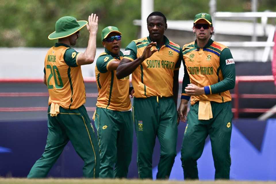 Kagiso Rabada picked up 2 for 32 as South Africa continued their unbeaten run in the competition, England vs South Africa, T20 World Cup 2024, Super Eight, St Lucia, June 21, 2024