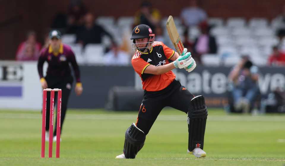 Kathryn Bryce's 44 from 39 balls took Blaze to the brink of victory, Central Sparks vs The Blaze, Charlotte Edwards Cup, 1st semi-final, Derby, June 22, 2024