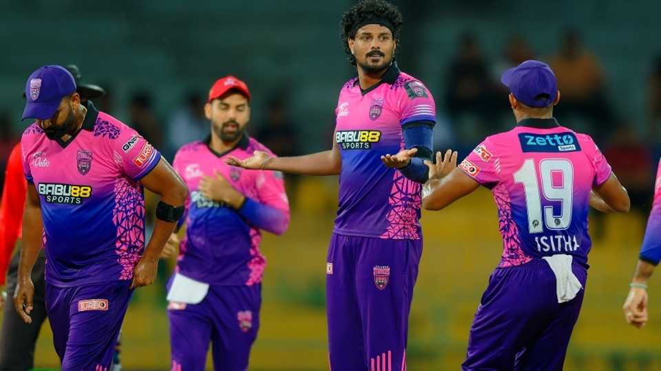 Binura Fernando impressed for Colombo Strikers, Dambulla Sixers vs Colombo Strikers, LPL 2024, Colombo, July 16, 2024