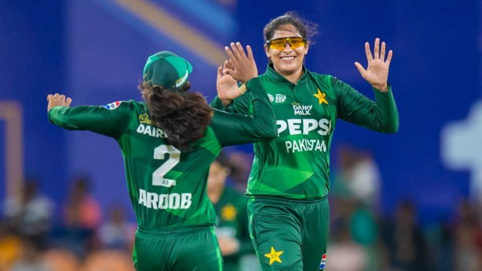Sadia Iqbal's 4 for 16 kept Pakistan in the game, Sri Lanka vs Pakistan, Women's Asia Cup 2024, Dambulla, July 26, 2024