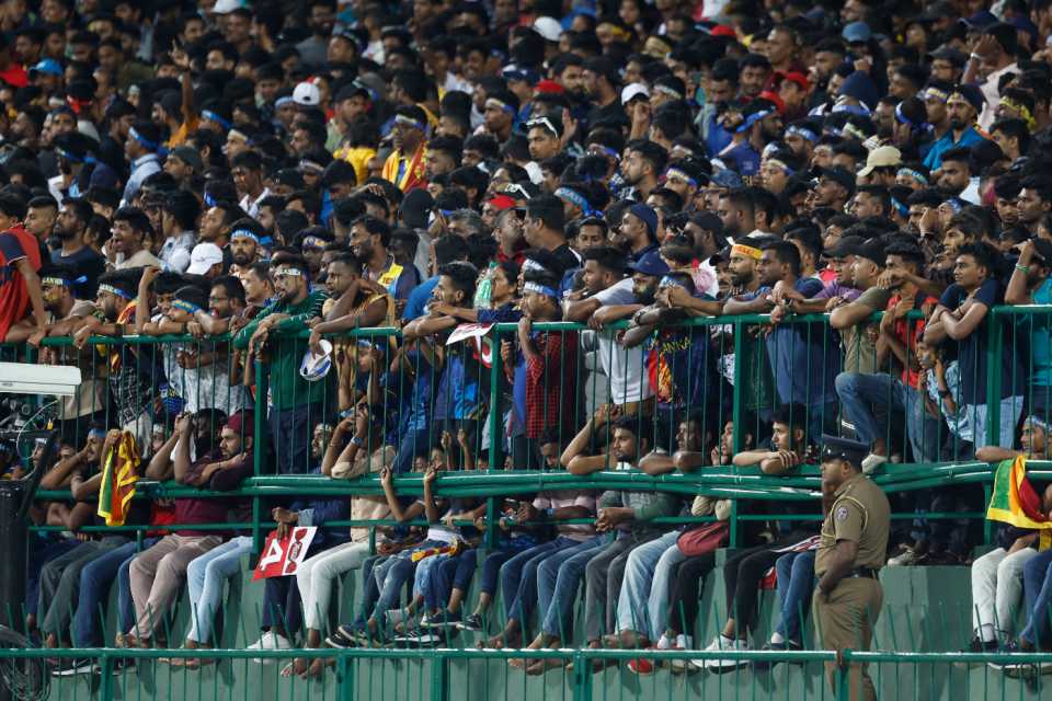 Not a spot of room in the stands at Pallekele International Cricket Stadium, Sri Lanka vs India, 1st T20I, Pallekele, July 27, 2024