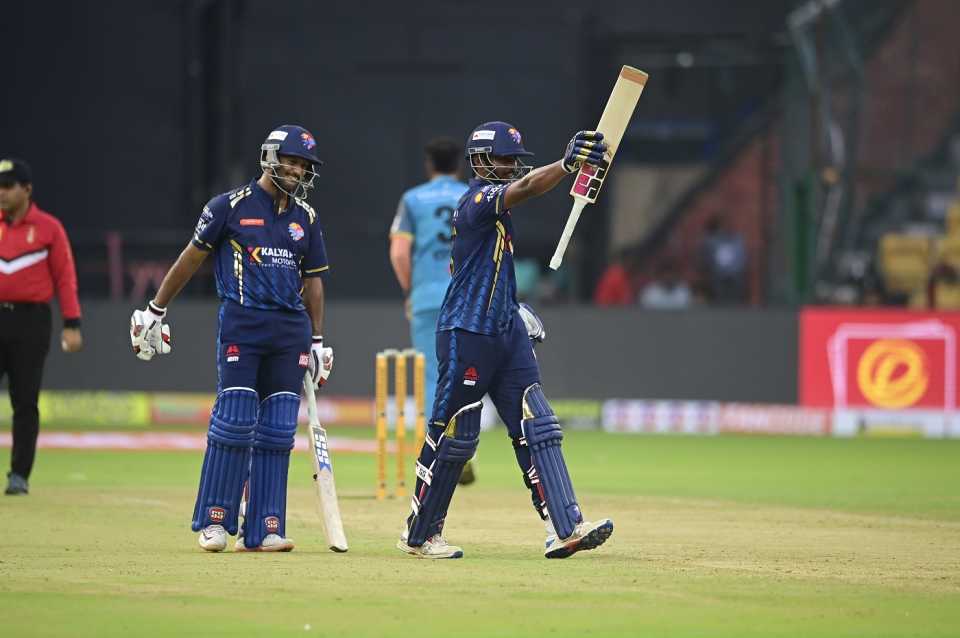 LR Chethan struck an unbeaten 53 off 34 balls to give Bengaluru Blasters an easy win, Bengaluru Blasters vs Gulbarga Mystics, Maharaja T20 League, August 15, 2024