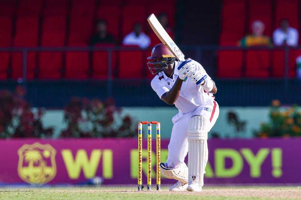 Jason Holder was the only West Indies batter in some control, West Indies vs South Africa, 2nd Test, day 1, Providence, August 15, 2024