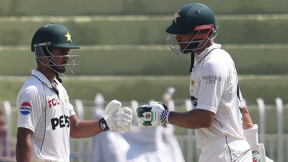 Saim Ayub and Shan Masood had a century partnership for the second wicket, Pakistan vs Bangladesh, 2nd Test, Rawalpindi, 2nd day, August 31, 2024