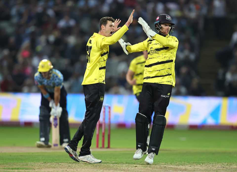 Ollie Price ripped through the Birmingham middle order, Birmingham Bears vs Gloucestershire, Vitality Blast quarter-final, Edgbaston, September 6, 2024