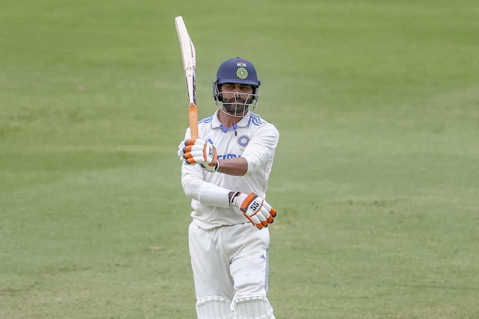 Ravindra Jadeja scored a half-century in his first innings of the series, Australia vs India, 3rd Test, Brisbane, 4th day, December 17, 2024