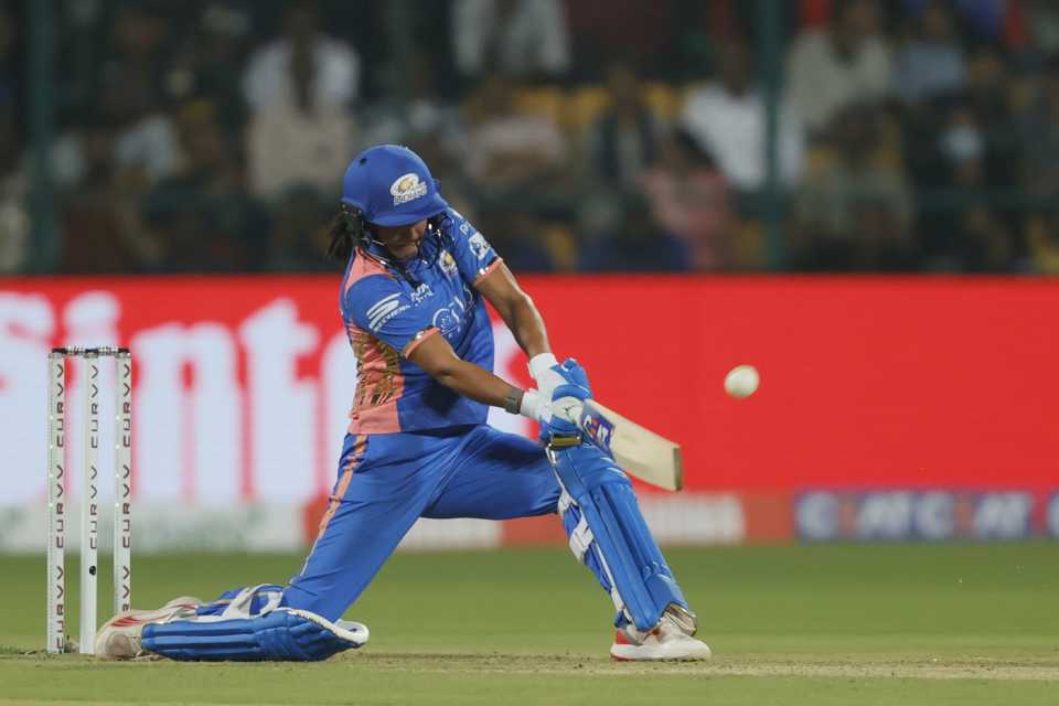 Harmanpreet Kaur's fifty put Mumbai Indians in a comfortable position, Royal Challengers Bengaluru vs Mumbai Indians, WPL, Bengaluru, February 21, 2025