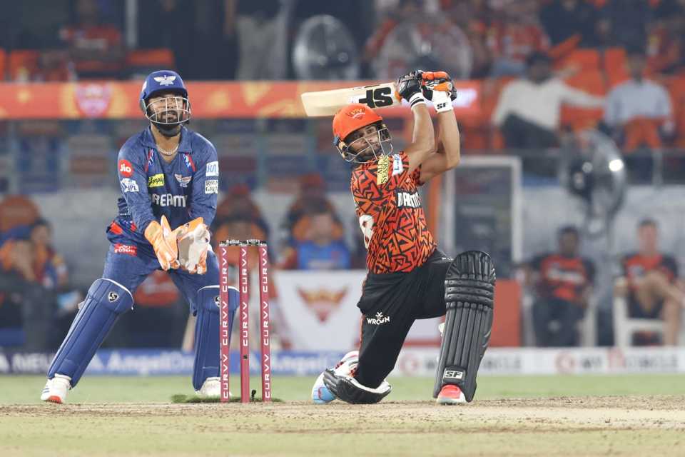 Aniket Verma goes on the attack, Sunrisers Hyderabad vs Lucknow Super Giants, IPL 2025, Hyderabad, March 27, 2025