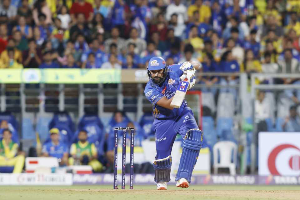 Rohit Sharma started the chase in a hurry, Mumbai Indians vs Chennai Super Kings, IPL 2025, Mumbai, April 20, 2025