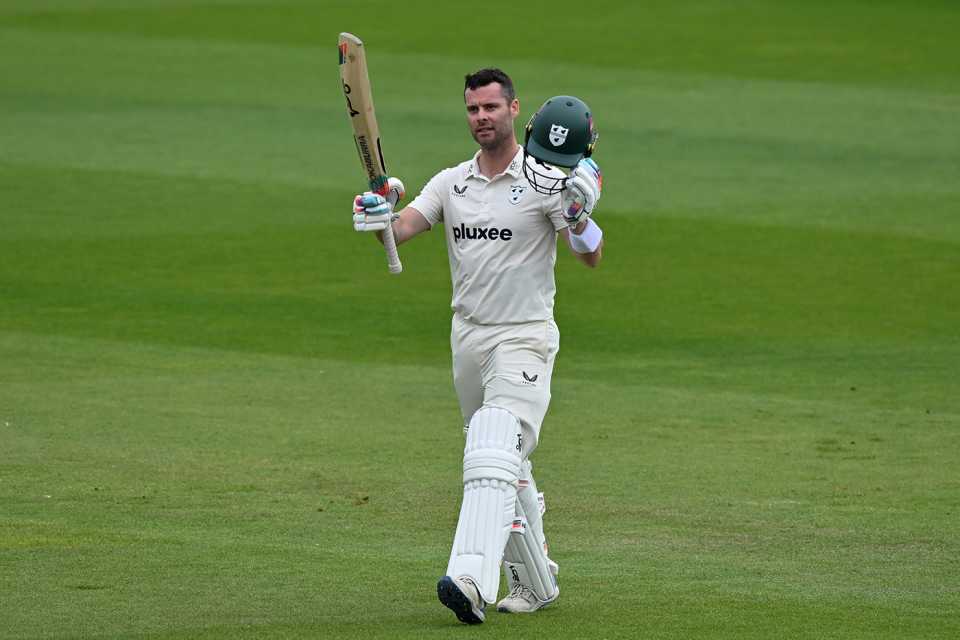 Jake Libby brought up three figures, Sussex vs Worcestershire, County Championship, Division Two, Hove, May 12, 2025