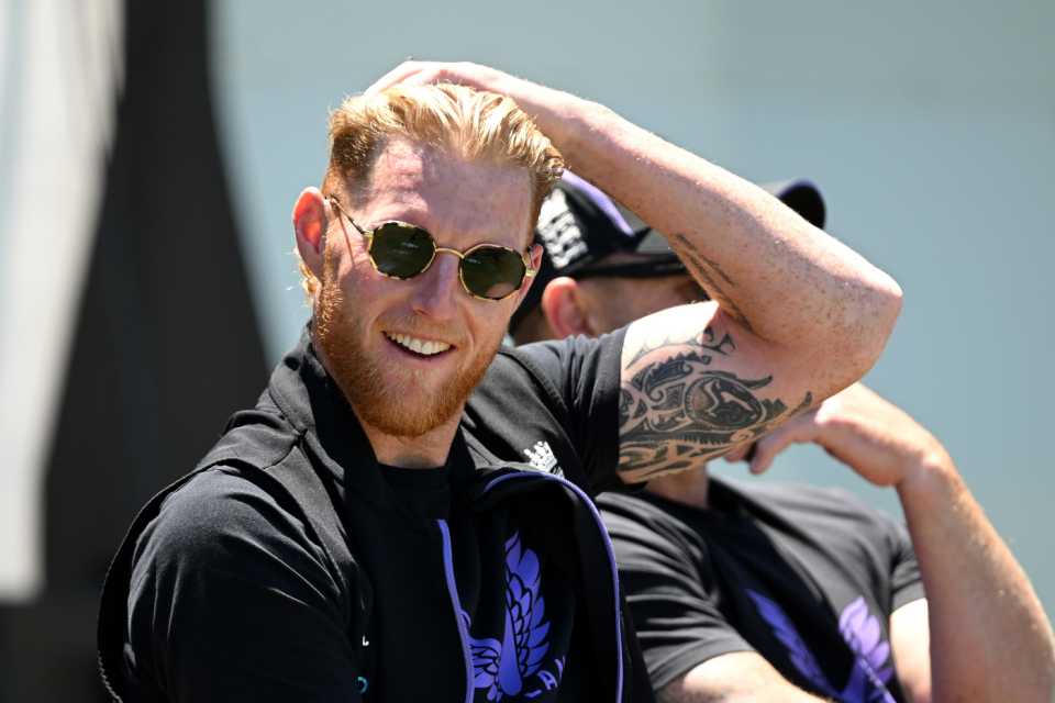 Ben Stokes is all smiles during the third Test, New Zealand vs England, 3rd Test, Hamilton, 4th day, December 17, 2024