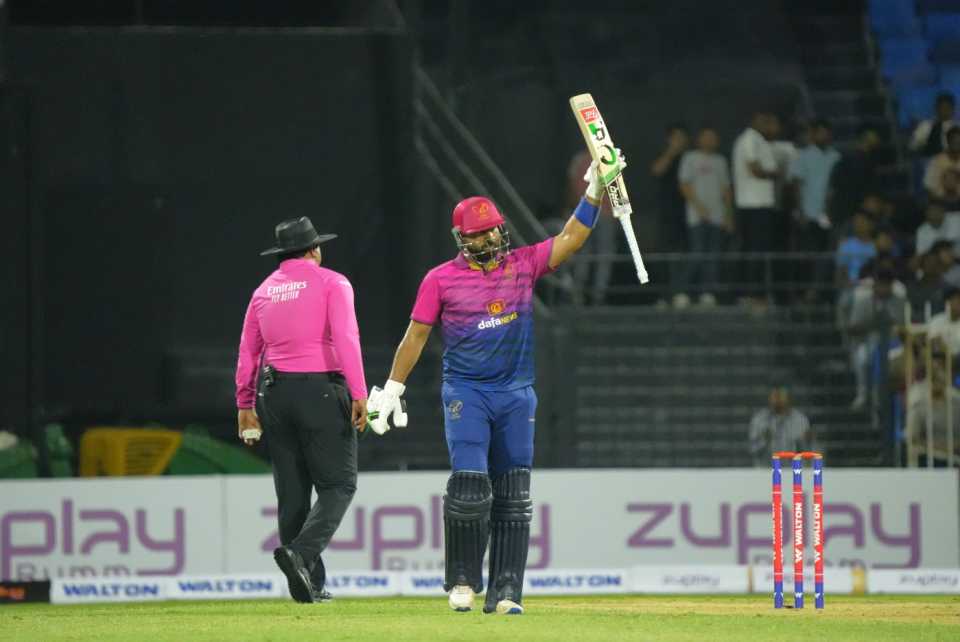 Muhammad Waseem set UAE's chase up with a 39-ball 54, UAE vs Bangladesh, 1st T20I, Sharjah, May 17, 2025