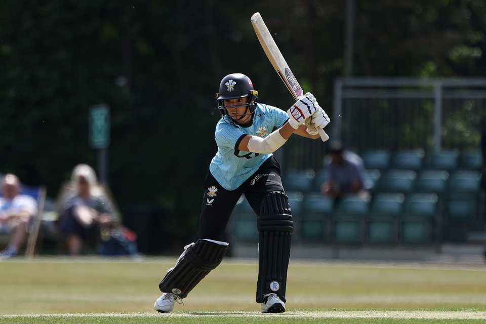 Emma Jones struck 88 not out from 49 balls, Surrey vs Durham, Women's T20 County Cup, Guildford, May 23, 2025