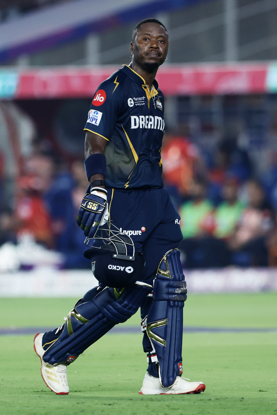 Sherfane Rutherford walks back, Gujarat Titans vs Punjab Kings, IPL 2025, March 25, 2025, Ahmedabad