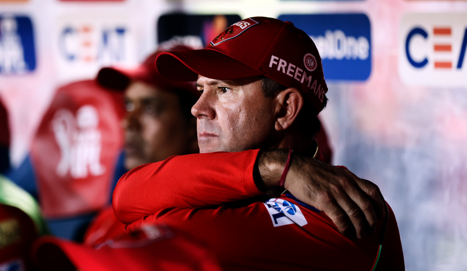Ricky Ponting watches the game, Delhi Capitals vs Punjab Kings, IPL, Jaipur, May 24, 2025