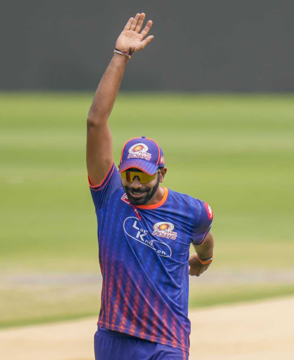 Jasprit Bumrah warms up, Mullanpur, May 28, 2025