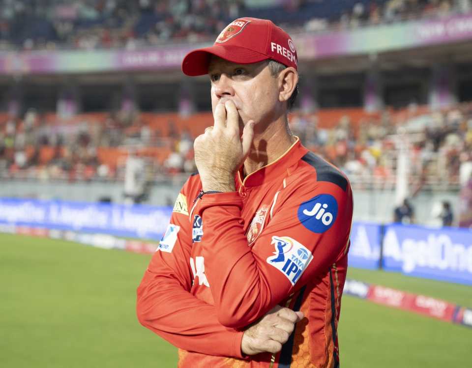 Ricky Ponting doesn't like what he's seeing, Punjab Kings vs Royal Challengers Bengaluru, IPL 2025 Qualifier 1, New Chandigarh, May 29, 2025