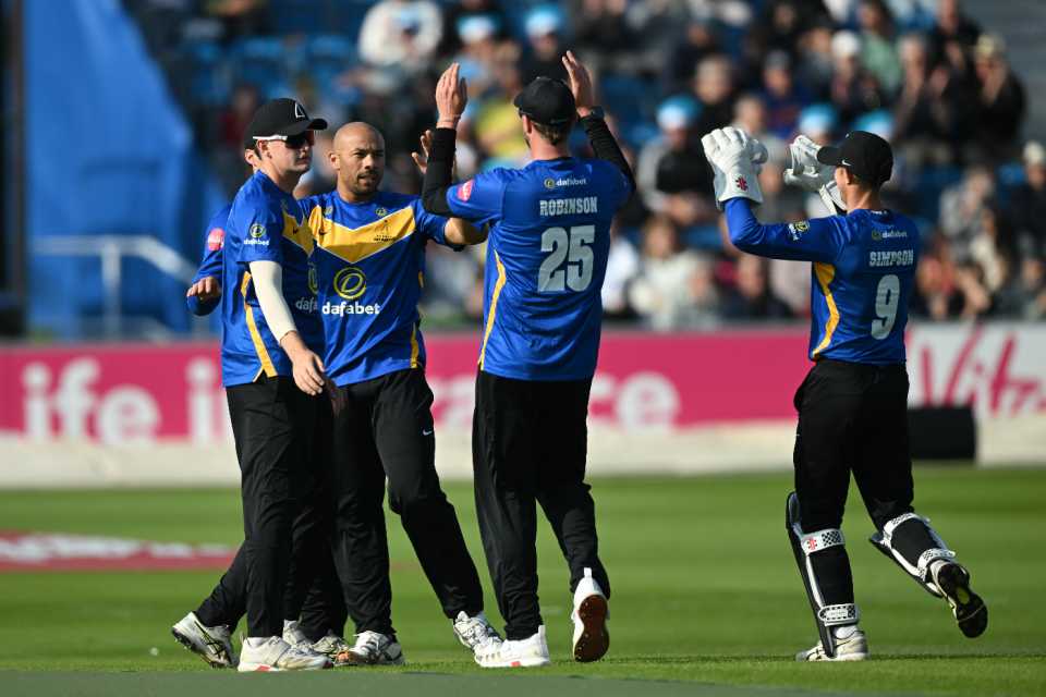 Tymal Mills claimed three wickets for Sussex, Sussex vs Gloucestershire, Vitality Blast, Hove, June 1, 2025