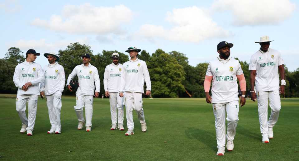 Temba Bavuma walks out with his squad , South Africans vs Zimbabweans, Tour Match, Arundel, 2nd day, June 4, 2025