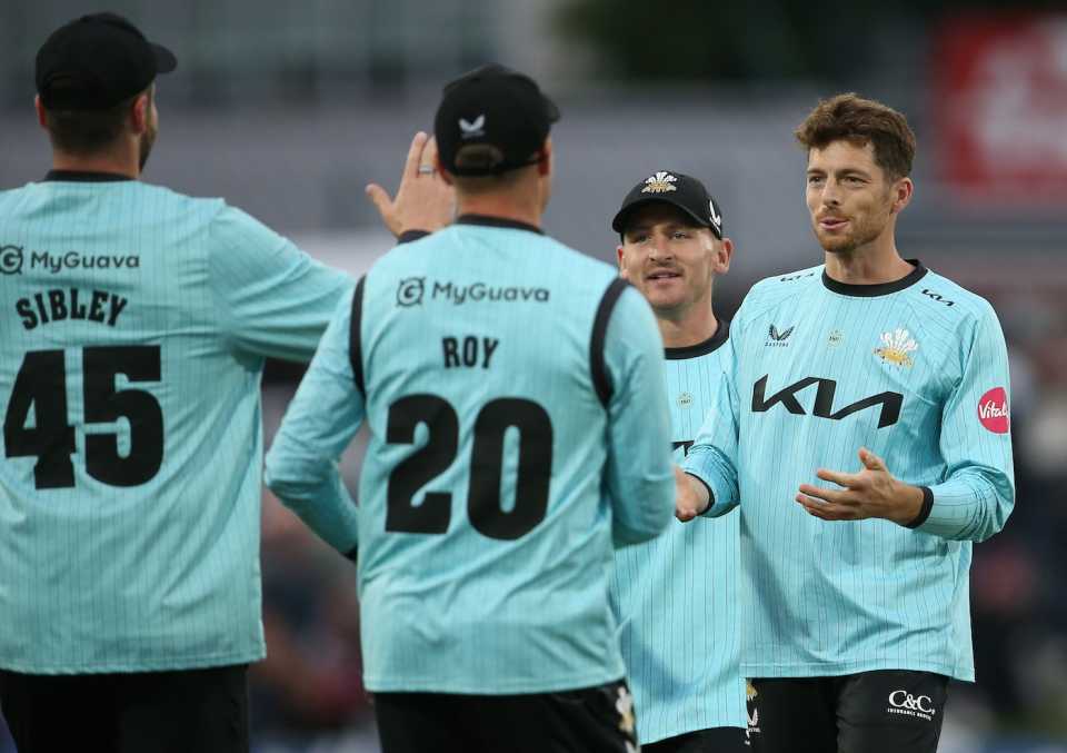 Mitchell Santner took 3 for 28, Kent vs Surrey, Canterbury, South Group, Men's Vitality Blast, June 6, 2025