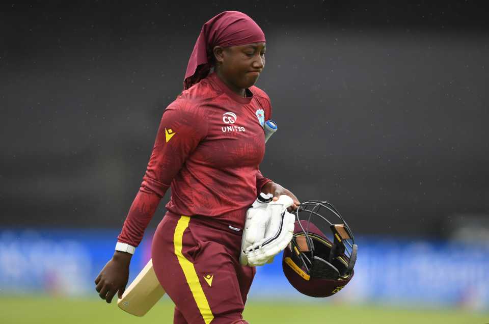 Stafanie Taylor fell to Em Arlott as West Indies struggled, England vs West Indies, 3rd Women's ODI, Taunton, June 7, 2025