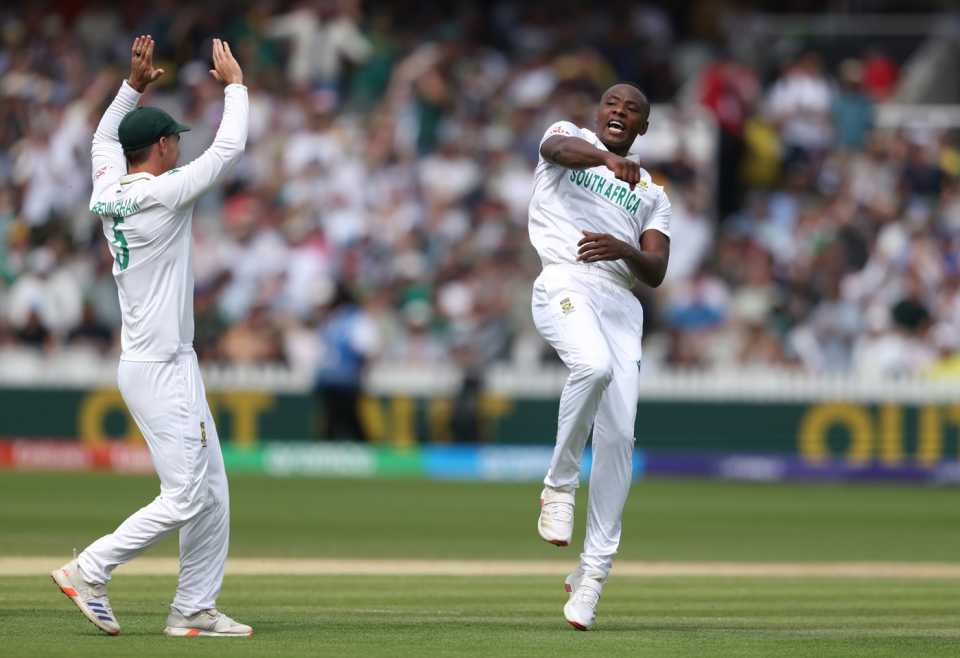 Kagiso Rabada is pumped after taking two wickets on second day, Australia vs South Africa, World Test Championship final, 2nd day, Lord's, June 12, 2025