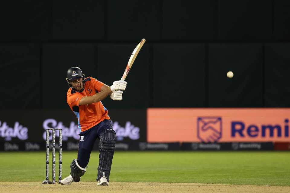 Xavier Bartlett hit four fours and five sixes in his innings, San Francisco Unicorns vs MI New York, MLC 2025, Oakland, June 15, 2025