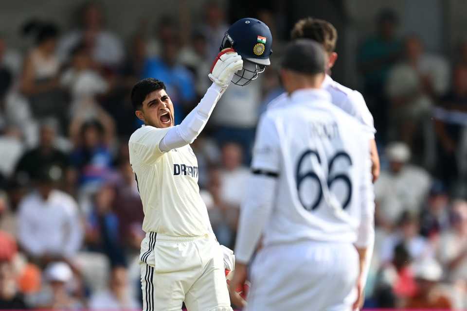 Shubman Gill didn't hold back with his century celebration, England vs India, 1st Test, Leeds, 1st day, June 20, 2025