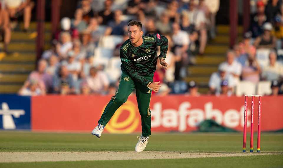 Matthew Montgomery claimed his best T20 figures, Northamptonshire vs Nottinghamshire, Men's T20 Blast, Wantage Road, June 20, 2025