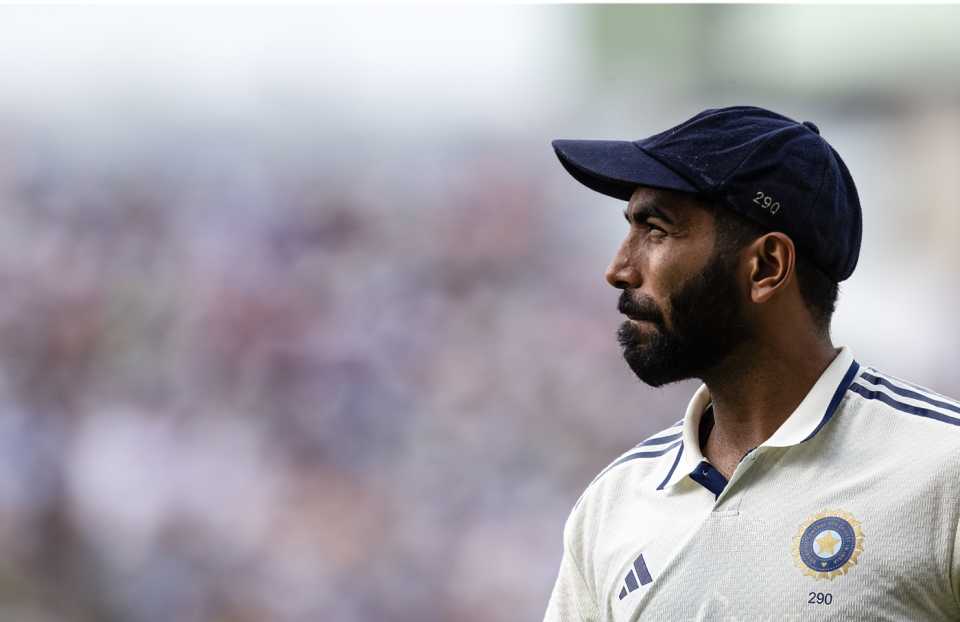 Jasprit Bumrah looks on, England vs India, 1st Test, Leeds, Day 2, June 21, 2025