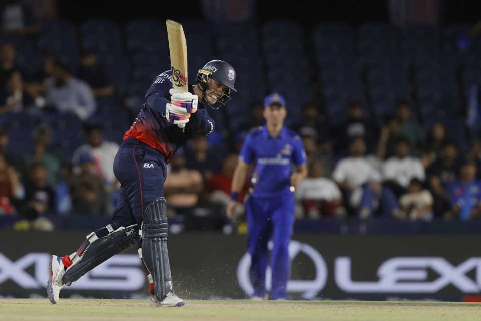 Mark Chapman made an unbeaten 45, MI New York vs Washington Freedom, MLC 2025, Dallas, June 22, 2025