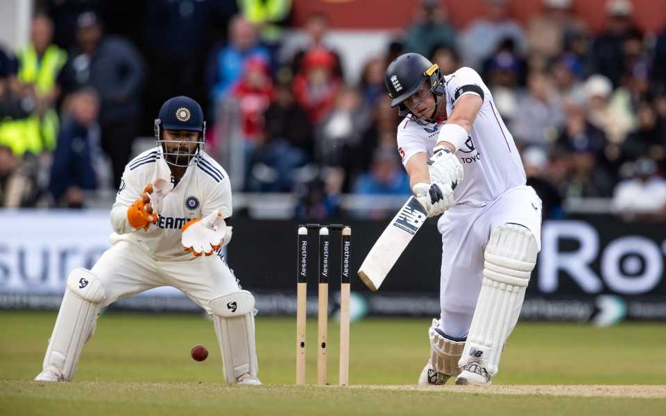 Jamie Smith looked steady in the chase, England vs India, 1st Test, Leeds, 5th day, June 24, 2025