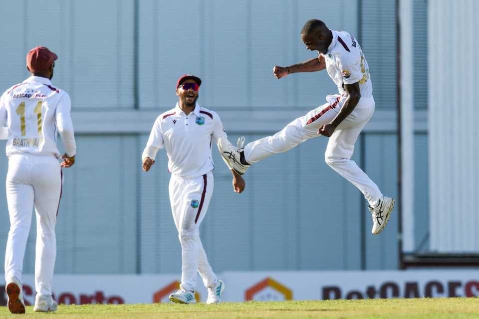Justin Greaves celebrates a wicket, West Indies vs Australia, 1st Test, day 2, Barbados, June 26, 2025