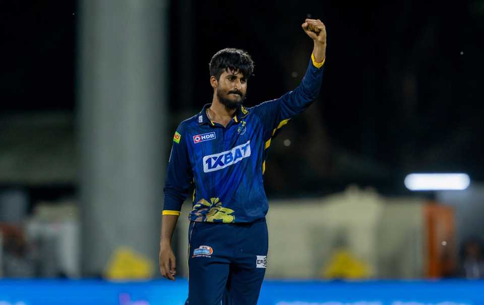 P Vidyuth claimed a five-wicket haul, Lyca Kovai Kings vs Salem Spartans, TNPL 2025, Coimbatore, June 28, 2025