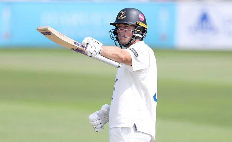 James Coles brought up his 150, Sussex vs Warwickshire, County Championship, Division One, Hove, July 1, 2025