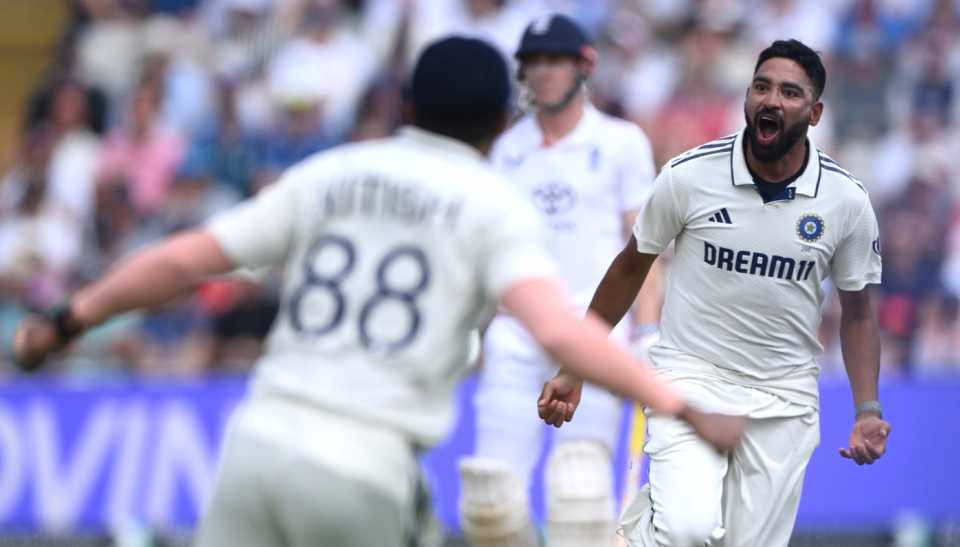 Mohammed Siraj strangled Joe Root down leg, England vs India, 2nd Test, Birmingham, 3rd day, July 3, 2025