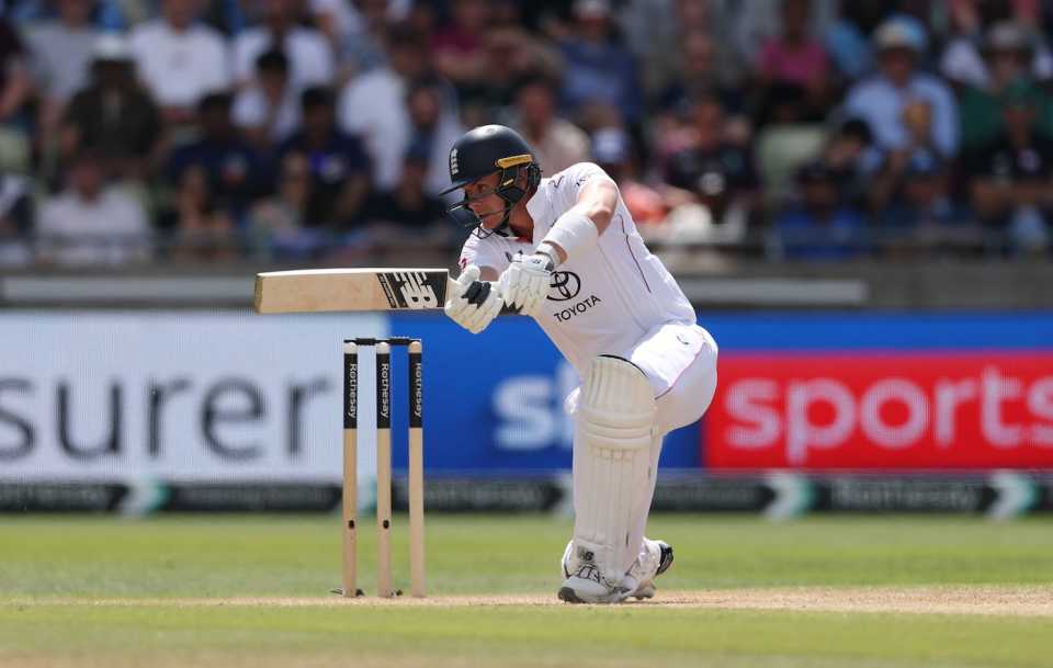 Jamie Smith gets down on one knee to drive the ball, England vs India, 2nd Test, Edgbaston, 3rd day, July 4, 2025
