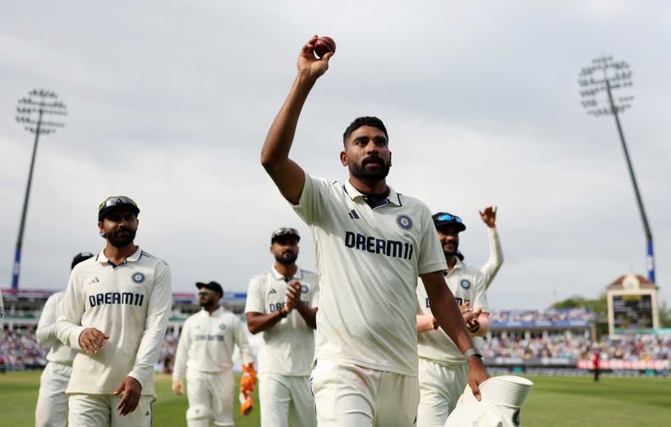 Mohammed Siraj walks off after taking six wickets, England vs India, 2nd Test, Birmingham, 3rd day, July 4, 2025