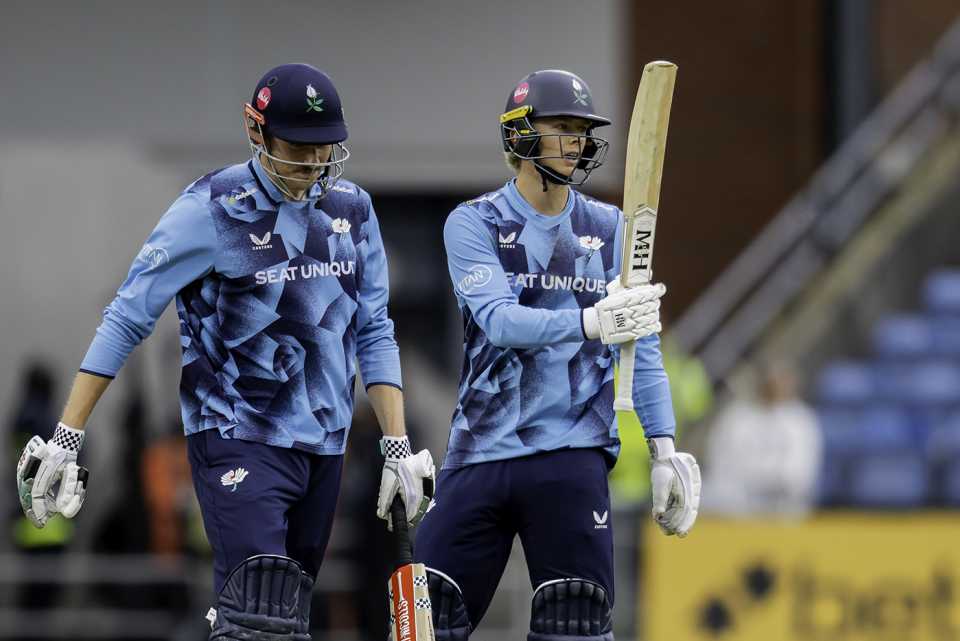 James Wharton and Will Luxton put on a century stand, Yorkshire vs Worcestershire, Men's T20 Blast, Headingley, July 4, 2025