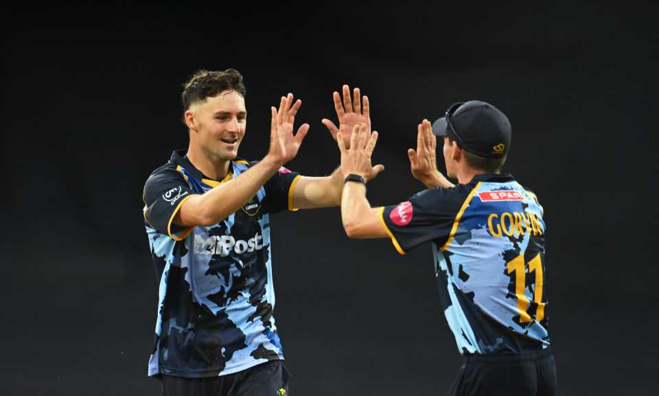 Ned Leonard claimed five wickets against his old team, Somerset vs Glamorgan, Vitality Blast, Taunton, July 4, 2025