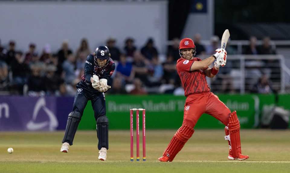 Liam Livingstone hammers a cut, Northamptonshire vs Lancashire, Men's T20 Blast, Wantage Road, July 4, 2025