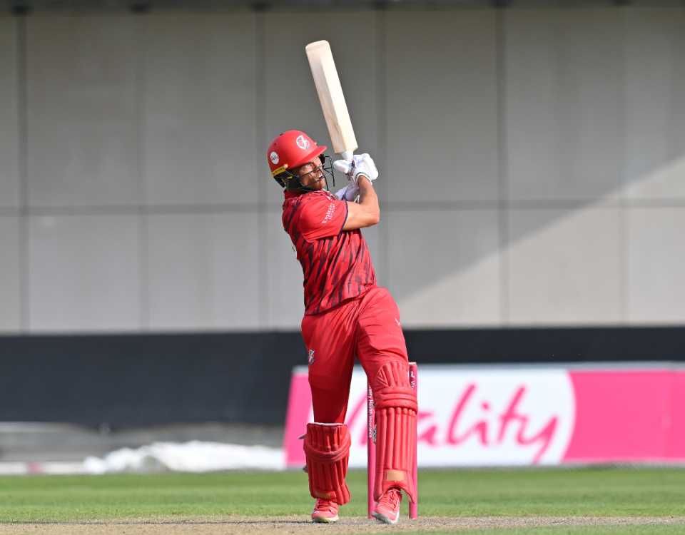 Chris Green hits the winning six for Lancashire, Lancashire vs Durham, Men's Vitality Blast, Old Trafford, July 13, 2025