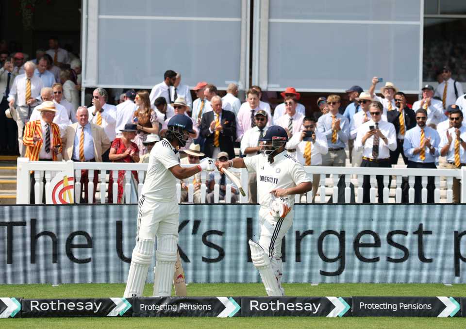 KL Rahul and Rishabh Pant walk out to bat, England vs India, 3rd Test, Lord's, London, Day 5, July 14, 2025