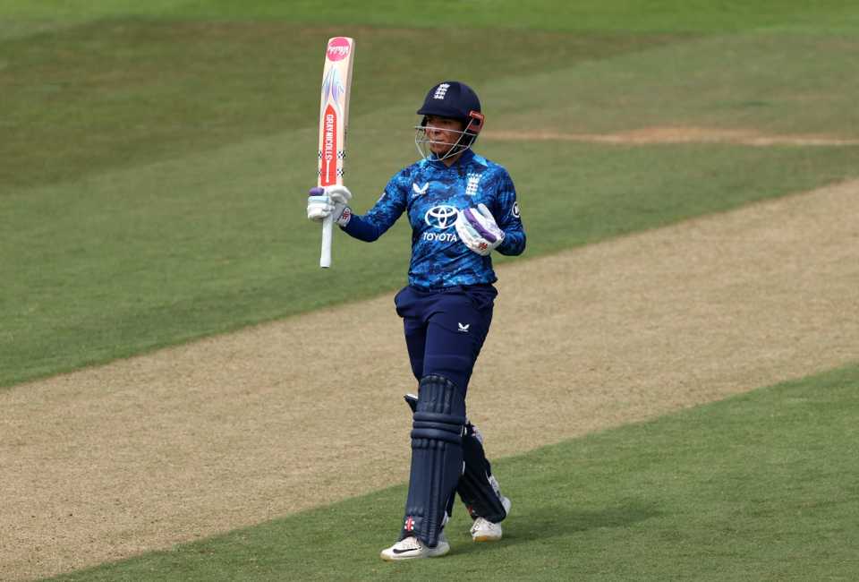 Sophia Dunkley scored her sixth WODI fifty for England, ENGWvsINDW, 1st WODI - sportzpoint.com