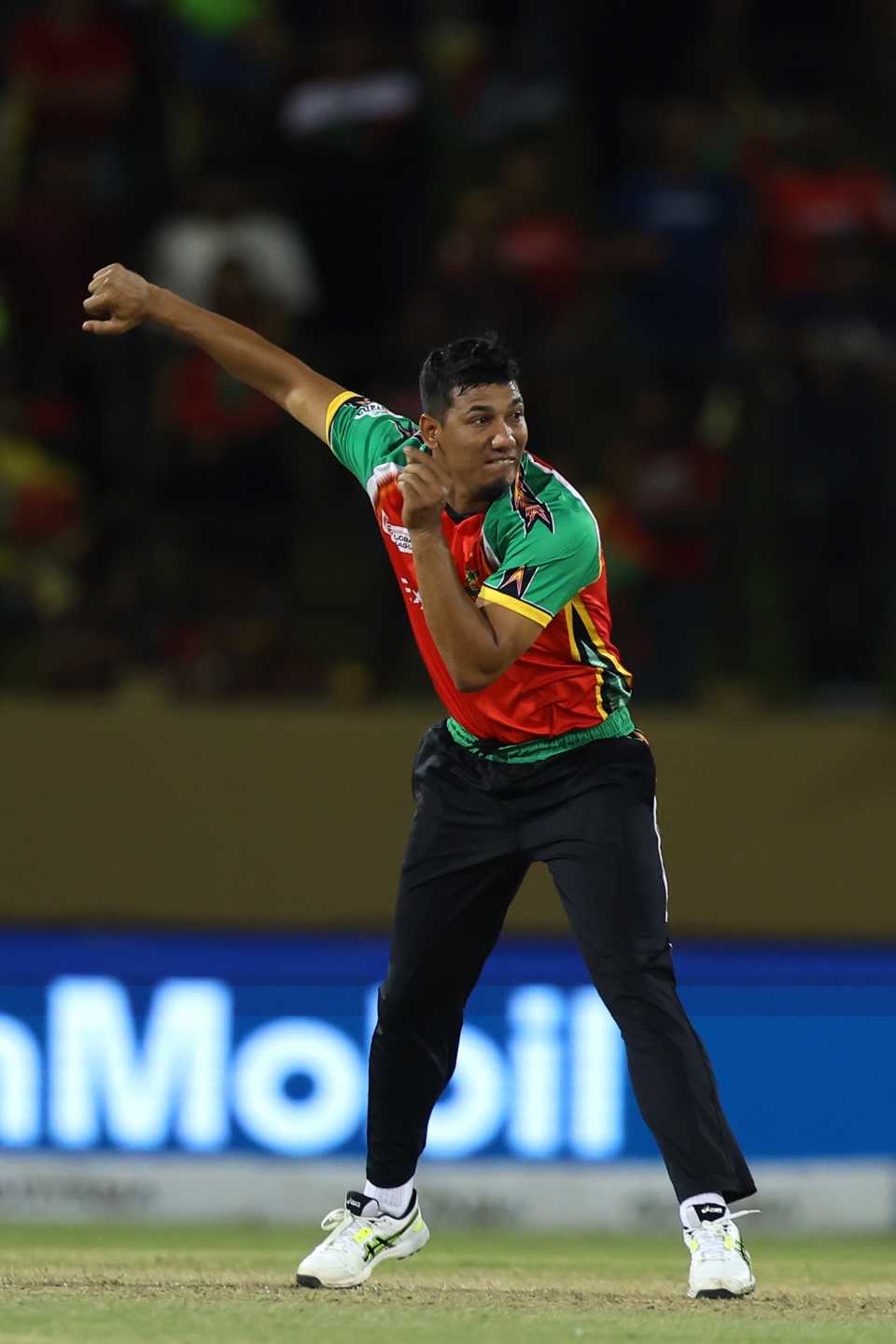 Gudakesh Motie bagged 3 for 9, Guyana Amazon Warriors vs Hobart Hurricanes, GSL, Providence, July 16, 2025