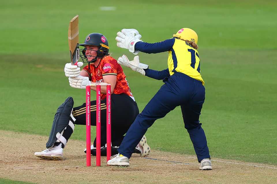 Marie Kelly top-scored with 57 off 45, Hampshire vs The Blaze, Women's T20 Blast, Utilita Bowl, July 18, 2025